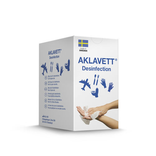 Toallita limpiadora para la higiene de las manos - AKLAVETT® - AKLA - lote de 30