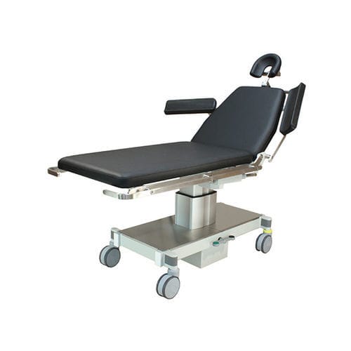 Camilla de exploración eléctrica - SB 5010 ES  - Akrus GmbH & Co.KG - ergonómica / de 2 secciones / negra