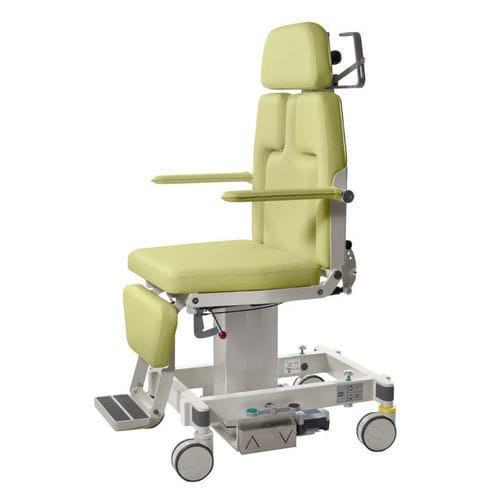 Sillón de reconocimiento mamográfico - ak 5010 MBS - Akrus GmbH & Co.KG - eléctrico / de altura variable / con reposapiernas