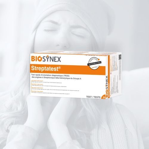 Prueba rápida para prueba de susceptibilidad antibiótica - Streptatest - BIOSYNEX - ácido acético / de sodio / de nitrito