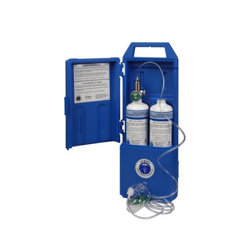 Botella de gas médico de oxígeno - LIF-O-GEN® - Allied Healthcare Products - desechable / blanca