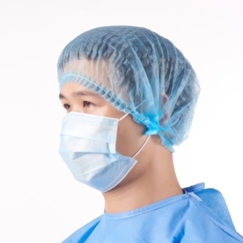 Gorro médico abombado - Allmed Medical Products   - de polietileno / de tejido no tejido / desechable