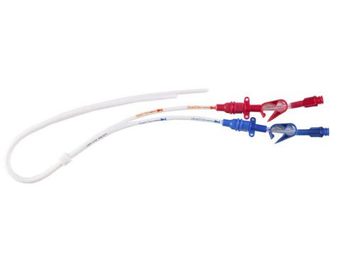 Catéter de perfusión intravenosa - Permthane X - Amecath - venoso central / de dos luces