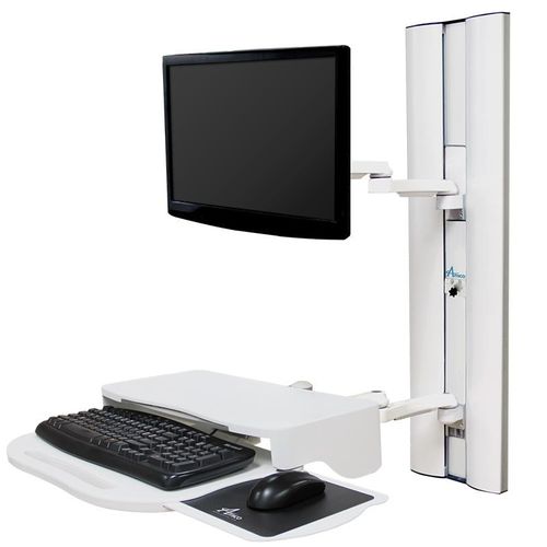 Estación de trabajo informática médica - Condor  - Amico - de altura regulable / de pared
