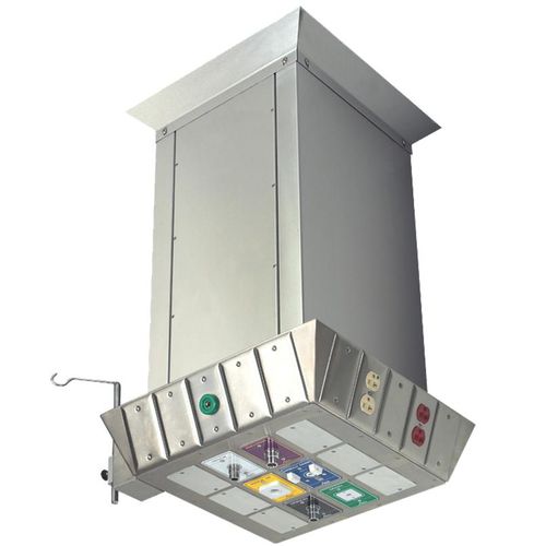 Columna de suministro de techo - C-COL-RIGID-CH - Amico - para cuidados intensivos / de altura regulable