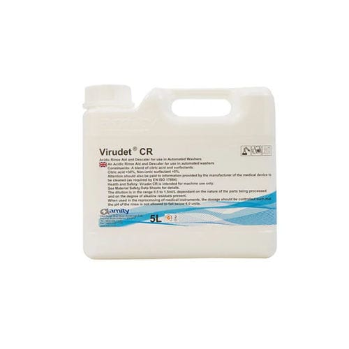 Desinfectante para instrumental quirúrgico - VIRUDET CR - Amity International - para cristales / líquido / 5000 mL