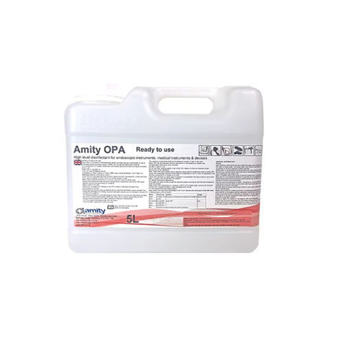 Desinfectante para instrumental quirúrgico - OPA - Amity International - para endoscopios / líquido / 5000 mL