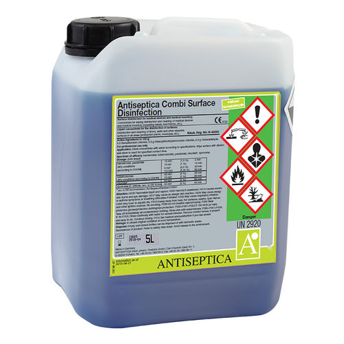Desinfectante para mobiliario médico - COMBI  - ANTISEPTICA - para suelos / líquido / 5000 mL