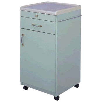 Mesa de cabecera con ruedas - APC-8035 - Apex Health Care - modular / con cajones / con armario