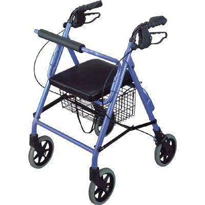 Andador con ruedas con 4 ruedas - APC-37088 - Apex Health Care - con reposabrazos / con canasta / con asiento