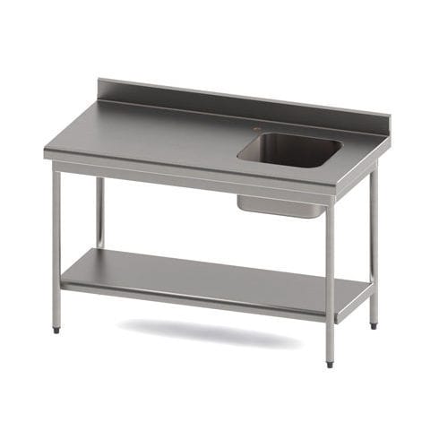 Mesa de laboratorio con fregadero - TAH - ARCANIA DEPARTMENT SOFINOR - de acero inoxidable