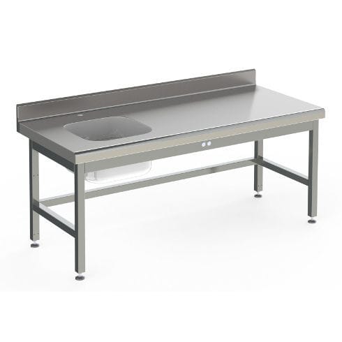 Mesa de laboratorio con fregadero - THVH - ARCANIA DEPARTMENT SOFINOR - de acero inoxidable
