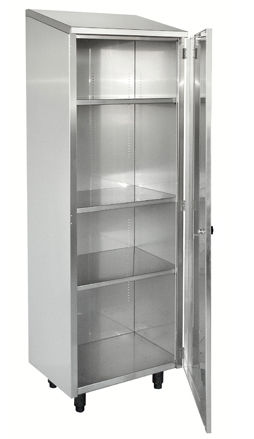 Armario de hospital - MAT - ARCANIA DEPARTMENT SOFINOR - con puertas batientes / de acero inoxidable / con 2 puertas