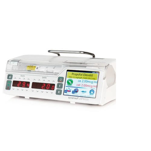 Bomba de jeringa anestesia - Volumed®μVP700 Chroma  - Arcomed AG Medical Systems - 1 vía / TCI