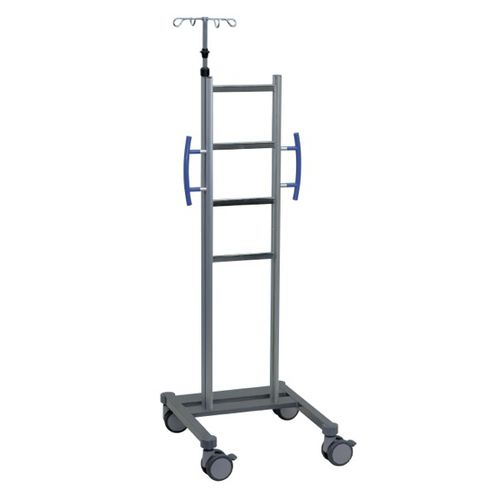 Portasueros con ruedas - Caddy Move - Arcomed AG Medical Systems - 4 ganchos / telescópico