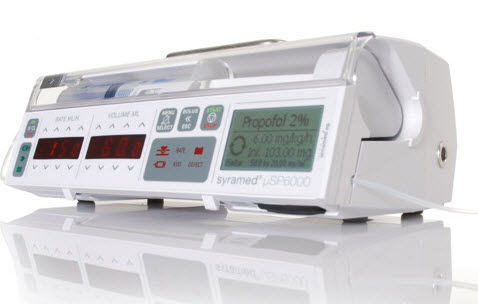 Bomba de jeringa anestesia - Syramed®µSP6000 Premium  - Arcomed AG Medical Systems - 1 vía / TCI / inalámbrica