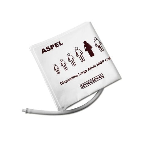 Manguito para la presión arterial - v.401D - ASPEL  - para adulto / de un solo uso / con un tubo