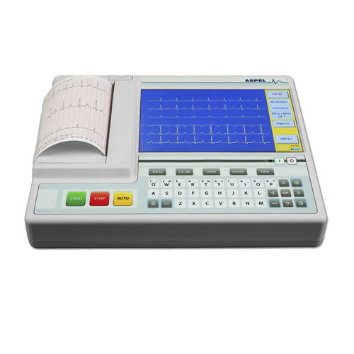 Electrocardiógrafo para diagnóstico en reposo - GREY v.07.205 - ASPEL  - 12 canales / digital / con impresora