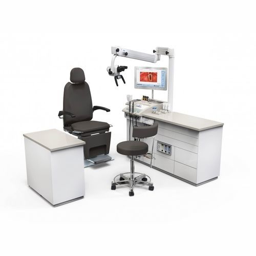 Estación de trabajo de ORL - S 61 CORIAN - ATMOS MedizinTechnik - con sillón / con estantes / compacta