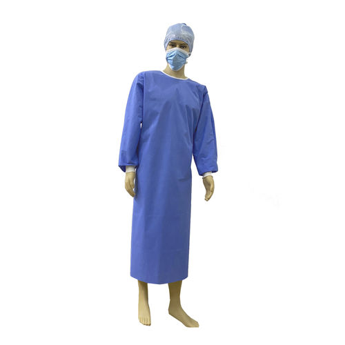 Bata quirúrgica unisex - NB 0197 - Panther Healthcare - transpirable / azul