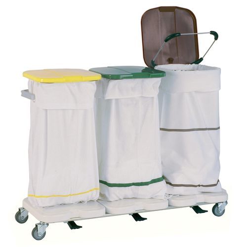 Carro para bolsas para ropa sucia - 3840 CR - Alvi - médico / de transporte / con pedal
