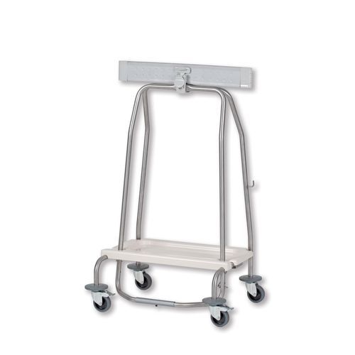 Carro para la ropa de hospital - 312/2 CR - Alvi - 1 bolsa / de acero inoxidable