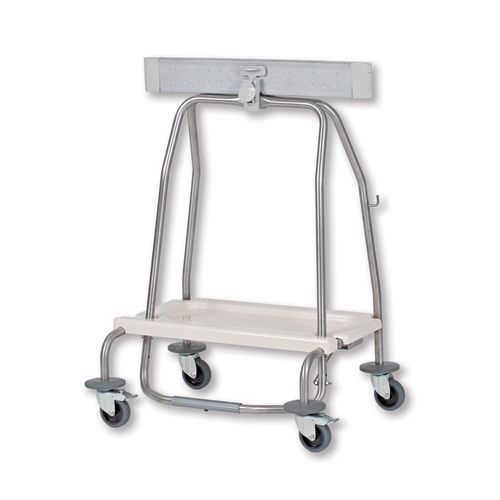 Carro para la ropa para ropa sucia - 312/1 CR - Alvi - de hospital / 1 bolsa / de acero inoxidable