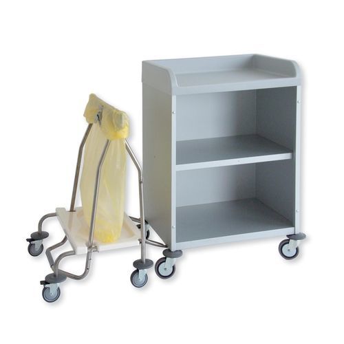 Carro médico - XA0312 - Alvi - de uso general / para transporte / de acero inoxidable