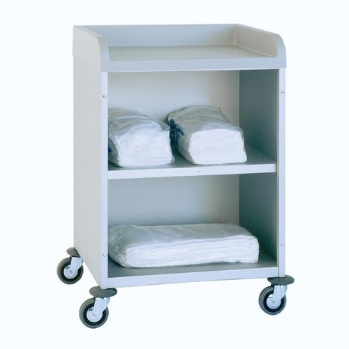 Carro para bolsas para ropa limpia - 3950 CR - Alvi - médico / de transporte / 2 estantes