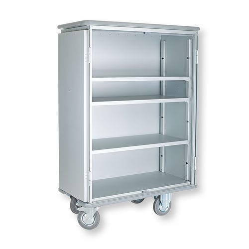 Carro para bolsas para ropa limpia - 1600/055 CR - Alvi - médico / de transporte / 3 estantes