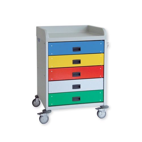 Carro médico - 3957 CR - Alvi - de uso general / para cuidados / de aluminio
