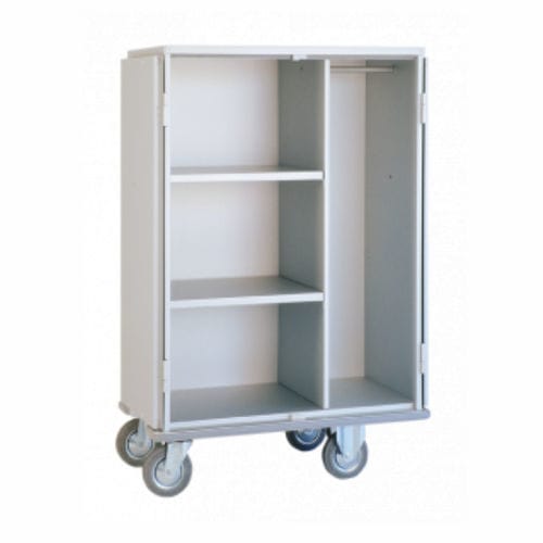 Armario de ropa - 1580 CR - Alvi - con puerta abatible / con estante / con ruedas