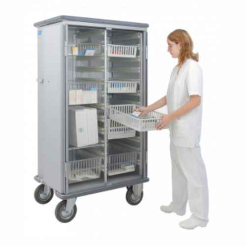 Armario de hospital - 3170 CR  - Alvi - modular / con ruedas / con puerta