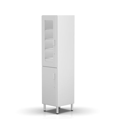 Armario de hospital - 2-254 - ALVO Medical - con estante / con puerta / de acero inoxidable