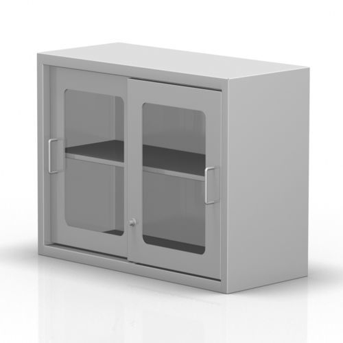 Armario de hospital - 2-288 - ALVO Medical - con estante / con puerta corredera / de acero inoxidable