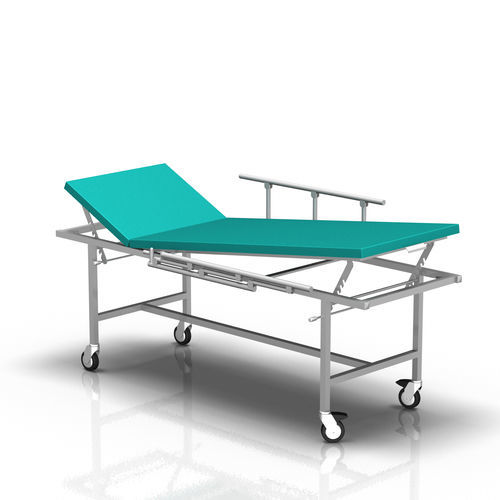 Camilla de exploración manual - 2-062 - ALVO Medical - de altura fija / con ruedas / 2 secciones