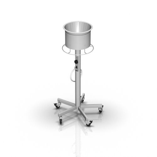 Portacuencos con ruedas - 2-033-3 - ALVO Medical - de acero inoxidable / con calefacción
