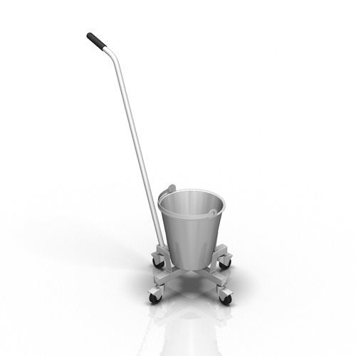 Portacuencos con ruedas - 2-035 - ALVO Medical - de acero inoxidable