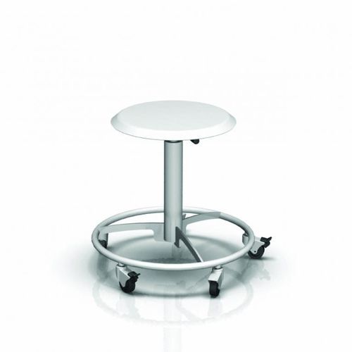 Taburete para consulta médica - 2-040 - ALVO Medical - neumático / con ruedas / de acero inoxidable