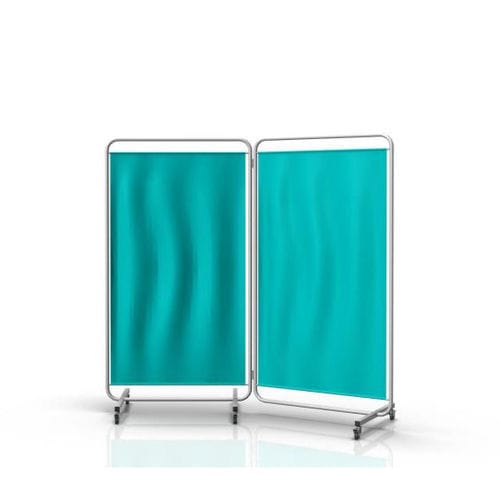 Biombo médico con ruedas - 2-070 - ALVO Medical - de acero inoxidable