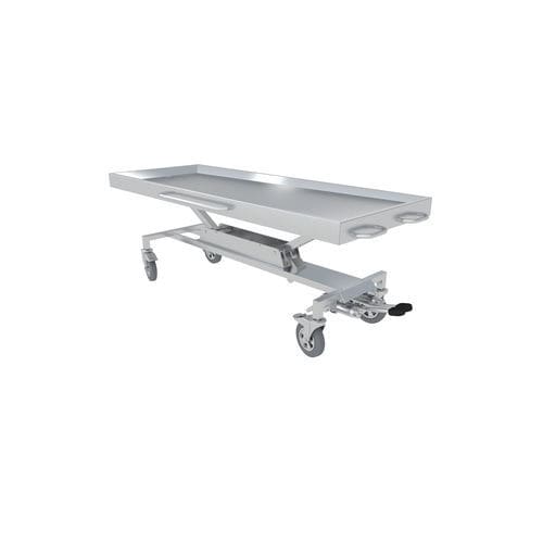 Mesa de lavado de cadáveres - N3-102 - ALVO Medical - rectangular / de altura regulable / móvil