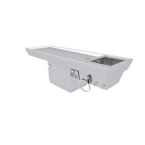 Mesa de autopsia de lavado de cadáveres - N4-100-3 - ALVO Medical - de medicina legal / eléctrica / de altura variable