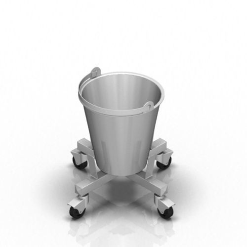 Portacuencos con ruedas - 2-036 - ALVO Medical - de acero inoxidable