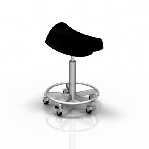 Taburete para consulta médica - 2-046 - ALVO Medical - de altura variable / con ruedas / con forma de silla de montar