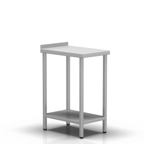 Mesa de trabajo - 2-381 - ALVO Medical - rectangular / fija / de acero inoxidable