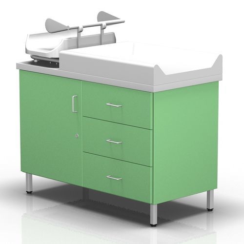 Armario de hospital - 2-064 - ALVO Medical - con báscula / de acero inoxidable / verde