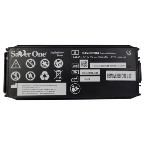 Batería para desfibrilador - SAV-C0904 - A.M.I. ITALIA - de litio / compacta