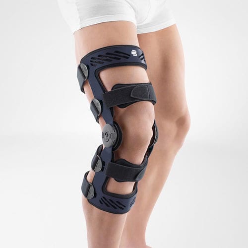 Órtesis de rodilla - SecuTec® Genu - Bauerfeind - estabilización de los ligamentos de la rodilla / articulada