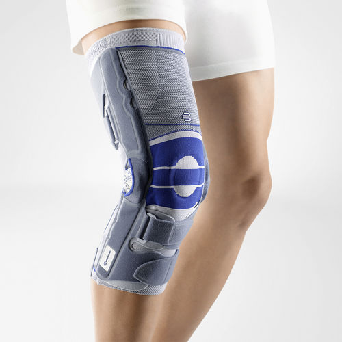 Órtesis de rodilla - SofTec® Genu - Bauerfeind - estabilización de los ligamentos de la rodilla / con almohadilla rotuliana / articulada