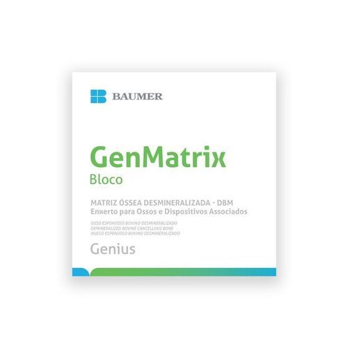 Sustituto óseo xenotransplante - GenMatrix® - DBM - BAUMER  - para cirugía dental / maleable